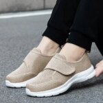 Womens Vulcanized Shoes Orthopedics Wide Feet Swollen Walking Shoes Thumb Eversion Adjusting Breathable Diabetic Woman Shoes (New)