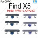 1PCS Power Volume Buttons OPPO Find X5 ON OFF Power Volume Side Switch Keys Small Button Repacement Repair Parts Find X5 New (New)