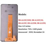 65 LCD Samsung A12 Nacho LCD A127 Touch Screen A125 Digitizer Assembly Samsung A12 A125 LCD Display (New)