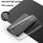 Soft TPU Thin Back Cover Screen Protector Film Clear Tansparent Case TCL Palm Mini Phone PVG100 4G (New)