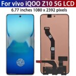 677''New vivo iQOO Z10 5G LCD Display Touch Screen Digiziter Assembly Replacement With Fingerprint (New)
