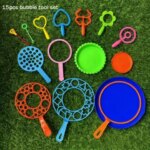 3pcs/set Multistyles Maker Bubble Tool Blue Parent-Unisex Interaction Props Blowing Bubble Plate ABS (New)