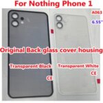 Original 6.55'' Nothing Phone (1) Back Battery Cover Phone One A063 Housing Rear Case Phone1 Glass Lid with Camera Lens Bangladesh (New)