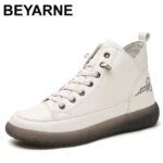 2025 Autumn and winter new plush Korean version short boots with elastic straps for womens shoes lace up free casual shoes (New)