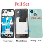 667 Inch Tecno Spark Go 1 1s KL4 KL4s Pop 9 4G LCD Faceplate Frame Battery Cover Front Middle Frame Back Housing Door (New)