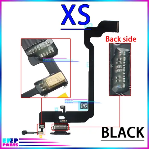 S7089e1e8bc964bb1a8e85c1949d9dd836_480x480q75 USB Port Charger Dock Connector Mic Cable IPhone Xs Max X Xr 7 8 Plus Dock Charging Board Flex (New) - Image 1