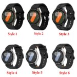 Official No Gap Silicone Strap For Samsung Galaxy Watch 7/6/5/4/FE 44mm 40mm Sports Bracelet Watch 6 4 Classic 47mm 43/46mm Band (New)