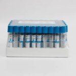 100pcs Blood collection coagulation sodium citrate plastic tube sterile negative pressure vacuum blue cap anticoagulant tube (New)