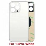 Back Glass iPhone 13 Pro-13 Pro Max Back Cover Glass Fast Replacement Housing Battery Cover Big Hole Rear Glass with glue (New)