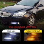 2PCS LED DRL for Opel Buick Regal 2009 2010 2011 2012 2013 Daytime Running Light Fog Lamp Day Car Light Daylight (New)