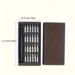25 in 1 mini screwdriver set, flat head and cross shaped small screwdrivers, suitable for electronic products (New)