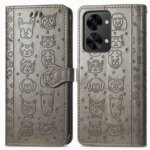 Leather Wallet Flip Case Oneplus 9RT 10T 7T 7 8 9 10 11 12 12R 13 13R 5G Nord 2T CE 5 2 3 4 Lite 15R 15 Pro Cat Dog Cover (New)