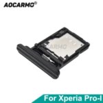 Aocarmo Sony Xperia Pro I XQ BE72 BE42 BE62 SIM MicroSD Card Tray Slot Drawer With Waterproof Cover Replacement Part Bangladesh (New)