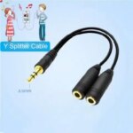 Dual Female Audio Cable Y Splitter Cable 3.5 Mm 1 Male To 2 for Earphone Headset Headphone MP3 MP4 Stereo Plug Adapter Jack (New)