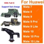USB Charger Board Huawei Mate Ascend 7 8 9 10 Pro Lite Charging Port Dock USB Board Flex Cable Replacement Parts Bangladesh (New)