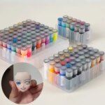 12/40/65 Colors Mini Acrylic Paint Set Split Pack Pigment for Clay Doll Face Painting Model Coloring DIY Handcraft Supplies (New)