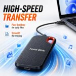High Speed External Hard Drive 1TB Portable SSD USB30 Type-C 2TB Mobile Storage Disk Laptop Mac PC Daily Backup (New)