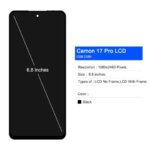 Camon 17 Pro Tecno Camon 17 Pro CG8 CG8h LCD Display Touch Screen Digitizer Assembly Panel Replacement Camon 17 Pro Display (New)