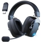 Acinaci 2.4GHz Wireless Gaming Headset for PS5 PS4 Gamers PC Nintendo Switch Bluetooth Gaming Headphones and Microphone (New)
