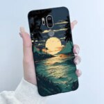Case LG G7 ThinQ Casing G710EM Cute Love Rabbit Funny Cartoon Ultra Slim TPU Black Silicone Soft Case LG G7 Plus Phone Cover (New)