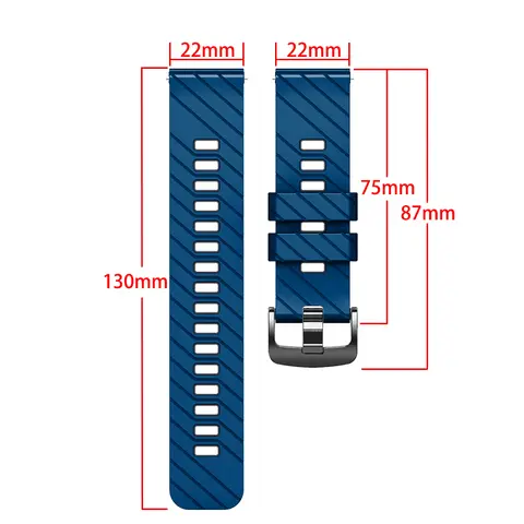 S73f11810c75a4e79ae8f800df3b09d2fa_480x480q75 Official 22mm Silicone Strap HUAWEI WATCH Silicone B GT 4 46mm Watch 4Pro GT 3 2 Pro Sports Composite Wristbs Bracelet (New) - Image 1