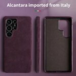 Full Coverage Magnetic ALCANTARA Case Samsung Galaxy S26 Ultra S25 S24 Magsafe Artificial Leather Suede Phone Cover (New)