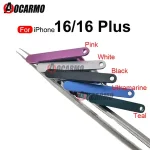 Black Blue Pink White Green Sim Card Dual SIM Tray Slot Holder Replacement Parts iPhone 16 16Plus Bangladesh (New)