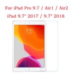 iPad Pro 97 Air1 Air2 Tempered Glass Screen Protector 97 2017 2018 5th 6th Tablet Bubble Free HD Clear Protective Film (New)