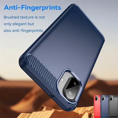 S748bbfb3a794400ab5466886c5a956d2S_480x480q75 Samsung Galaxy A07 Case Carbon Fiber Silicone Bumper TPU Soft Rubber Phone Protector Case Samsung A07 Cover Galaxy A07 Case (New) - Image 1