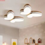 Modern wood butterfly ceiling light Led chandelier Room Bedroom Boys Girls Baby Cute kids ceiling light led lights (New)