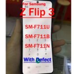 Defective LCD Samsung Z Flip 3 Display LCD Screen With Frame SM F711U F711B F7110 F711 LCD Touch Screen Replacement Bangladesh (New)