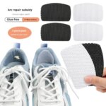 2pcs/6pcs Mesh Sneaker Patches Self-Adhesive Anti-Abrasive Heel Stickers Sneaker Heel Protectors Heel Repair Foot Care Products (New)