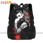 Black Veil Brides Band P-25 Backpack Large Capacity School Portable Eco Friendly Large Capacity (New)