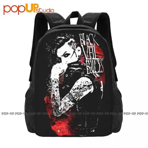 S75ccfaa905d043b09300d54c13aa71104_480x480q75 Black Veil Brides Band P-25 Backpack Large Capacity School Portable Eco Friendly Large Capacity (New) - Image 1