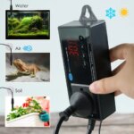Digital LED Temperature Sensor Reptile Terrarium Thermostat Controller Outlet Thermostat Suction Cup for Aquarium Garden Plants (New)