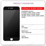 OEM LCD Display Screen For iPhone SE 2 2020 SE 3 2022 Touch Screen Digitizer Assembly For iPhone 8 SE2 SE3 LCD Display Parts (New)