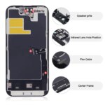OLED For iPhone 17 16 Pro Max LCD Display 11 12 13 Pro Max Display Touch Screen For iPhone 13 Mini 14 Plus 15 16 Plus LCD (New)
