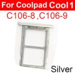 Dual Sim Card Tray Card Slot Coolpad Cool 1 Cool 20 CP03 C106-9 C106-8 Sim Card Holder Card Reader Replacement Parts (New)