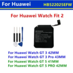 Original HB522025EFW Battery Huawei Watch GT 3 42MM GT5 41mm GT5 PRO 42mm ​GT3 Pro 43mm Watch ​Fit2 Battery + Free Tools Bangladesh (New)