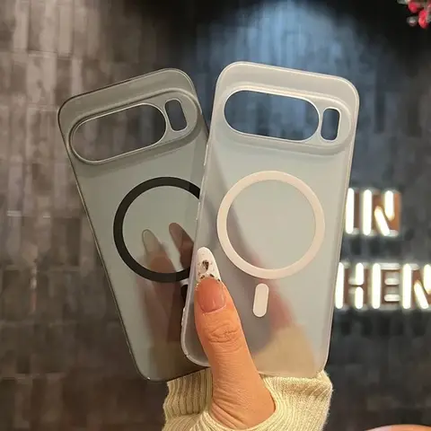 S76d918e6d0a74aaeb12cd748aaac8738Q_480x480q75 Luxury Slim Matte Magnetic For Magsafe Case For Google Pixel 10A 9A 8A 7A 6A Soft TPU New Cover for Google 10 9 Pro XL 8 7 6 Pro (New) - Image 1