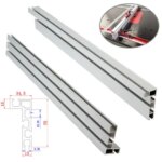 100-800MM 75 Type Aluminum Profile Fence Miter T-Track Bandsaw Jig T-Slot DIY Woodworking Table Saw Backer Rail Tool (New)