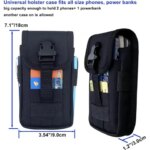 Multilayer Card Slots Cover Phone Pouch Ulefone Power Armor 16S 18T Ultra 14 X11 Pro 20WT 19T Molle Tactical Case Waist Bag (New)