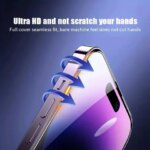 5PCS Easy Install HD Screen Protector iPhone 17 16 13 Pro Max 11 15 14 16e 12 Mini XR X Xs 7 8 Plus Air Tempered Glass (New)