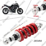 12MM Spring 285MM Motorcycle Rear Shock Absorber For Kawasaki ER-6N ER-6F 2005 2006 2007 2008 2009 2010-2016 (New)