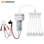 Mini Air Pump DC 12V Oxygen Pump Electric Mini Motor Aquarium Pomps Adjustable Speed Fishing Aquarium Car Aerator Breeding (New)