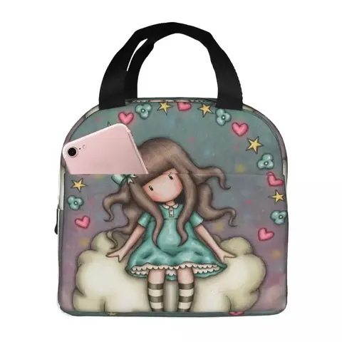 S779f9c3d89a3444bb60445fb08cb97c07_480x480q75 Girls Gorjuss Insulated Lunch Bag for Kids School Cooler Thermal Food Box Tote Leakproof Lunch Boxes Container (New) - Image 1