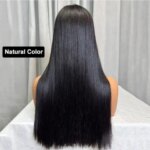 2x6 5x5 Lace Closure 330% Density Double Drawn Vietnamese Human Hair Straight Human Hair Wig Transparent Lace Front Wig (New)