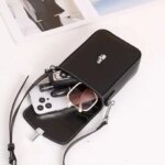 2024 Summer Vertical Genuine Leather Phone Bag for Women Shoulder Bag Small Crossbody Purse Fashionable Travel Outfit Pocket (New)