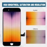 iPhone SE2020 Screen Replacement Generation A2296 A2275 A2298 Display Sensor Glass Panel Digitizer Assembly Repair Parts Kit (New)
