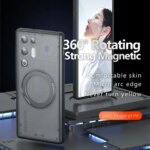ZTE Nubia RedMagic 11 Air Case Magnetic Bracket Semi Transparent Cover RedMagic11 Air Shockproof Funda (New)